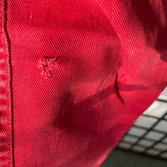 High Rise Red Jeans - Picture 6 of 6